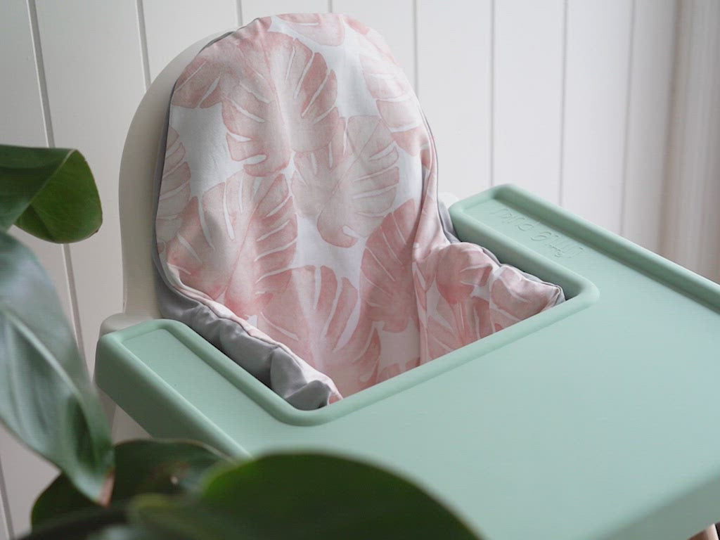 Load and play video in Gallery viewer, Vintage Indigo IKEA Highchair Placemat