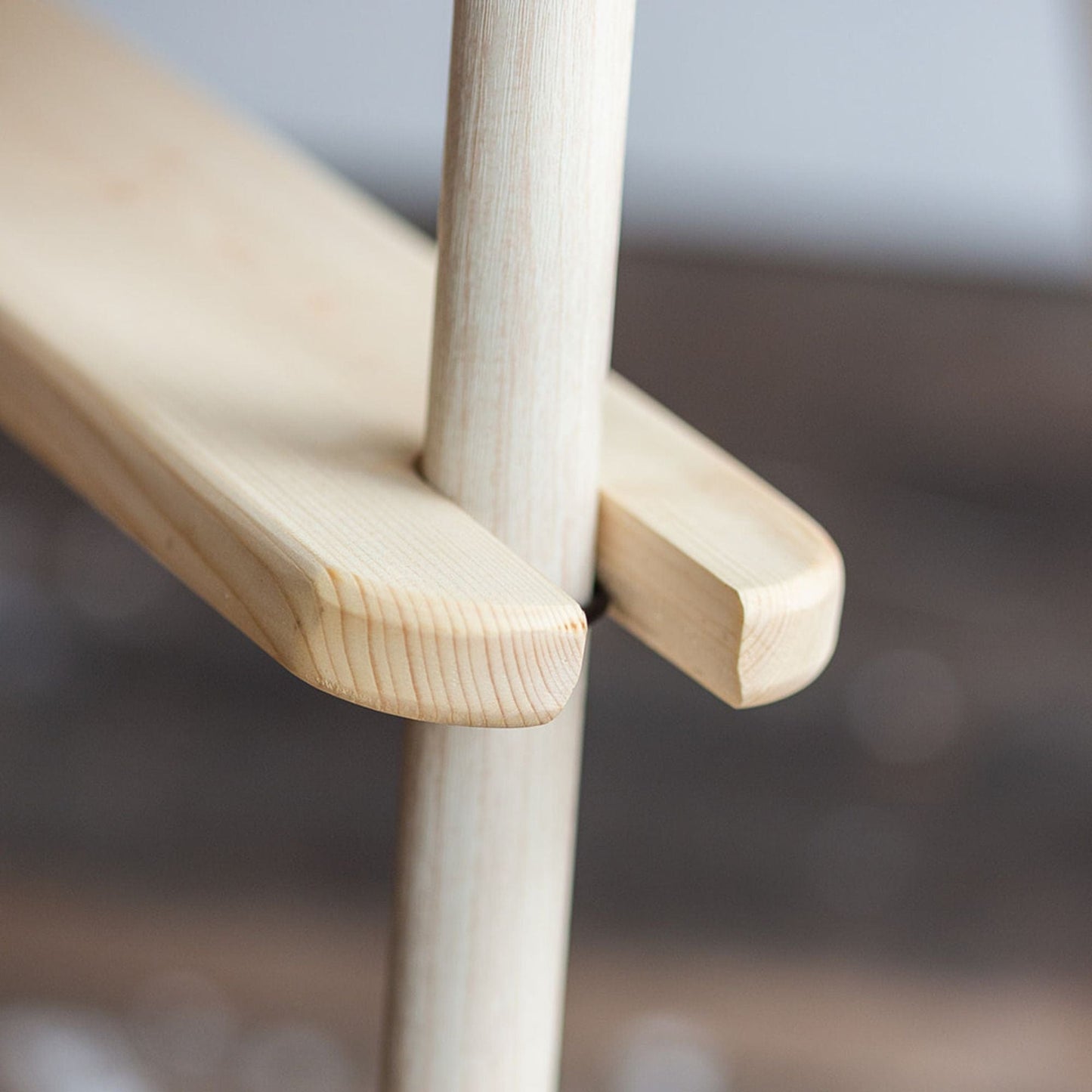 O-Rings for the IKEA highchair footrest - shown in Pine timber
