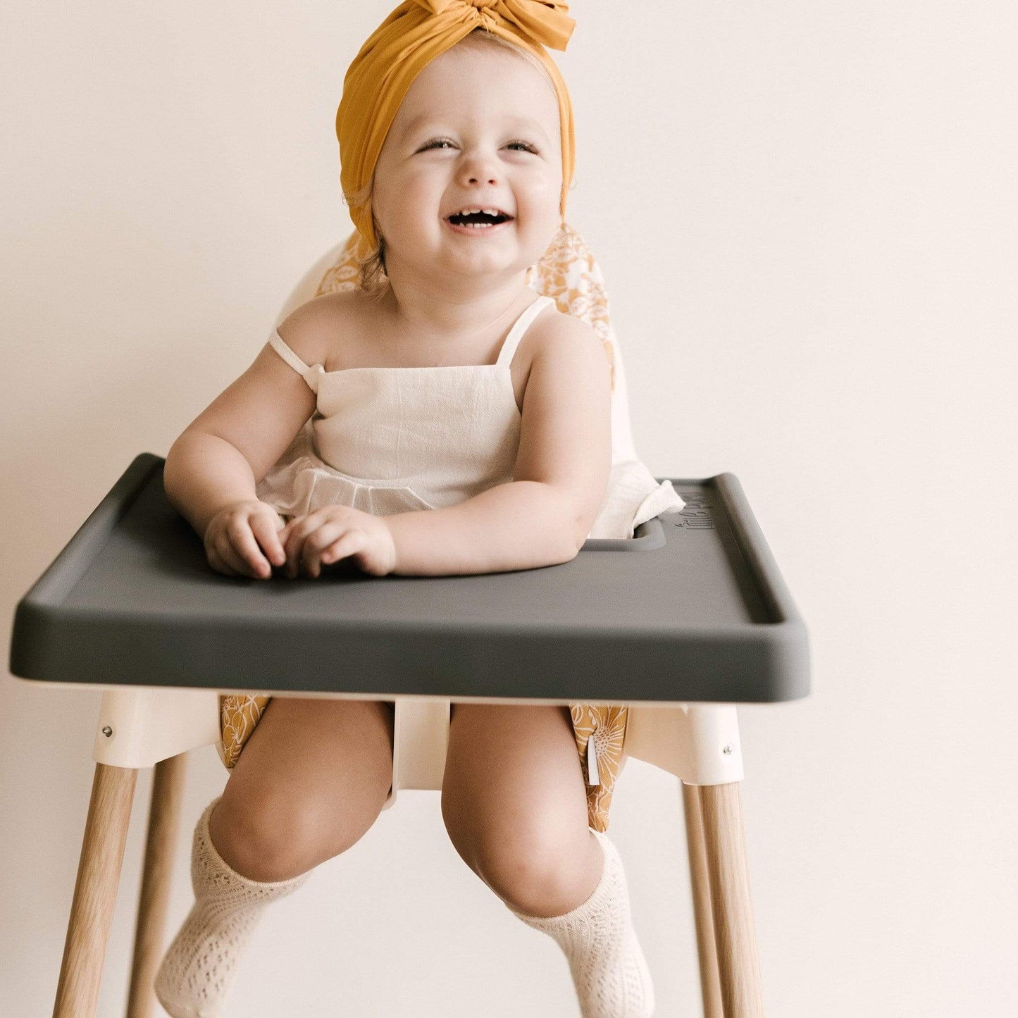 Warm Charcoal IKEA Highchair Placemat - Little Puku