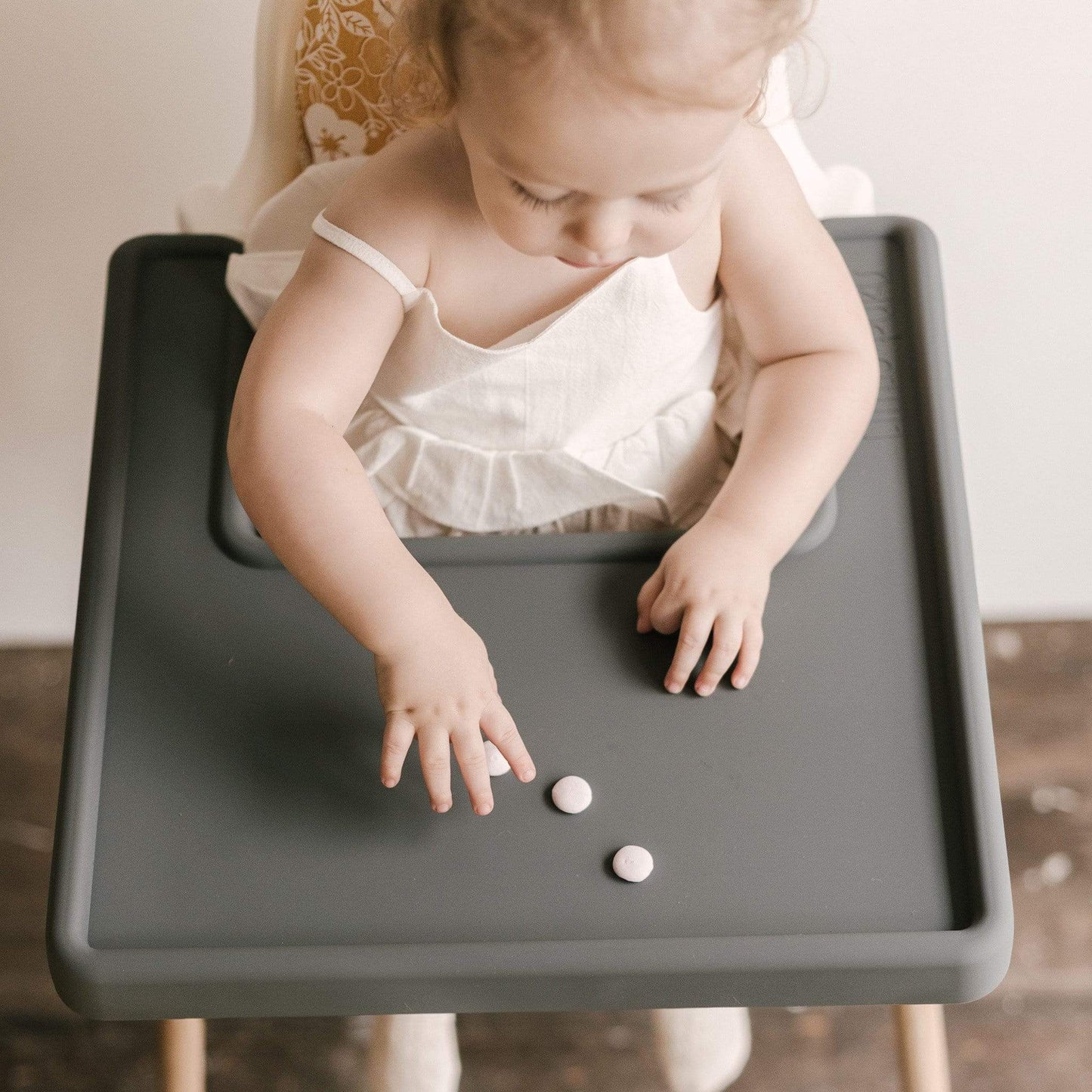 Warm Charcoal IKEA Highchair Placemat - Little Puku