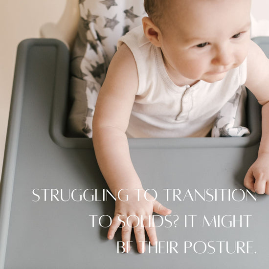 Is your baby struggling to transition to solids? It might be their posture. - Little Puku