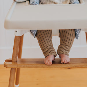Light Walnut IKEA Highchair Leg Wraps - Wood Grain Vinyl