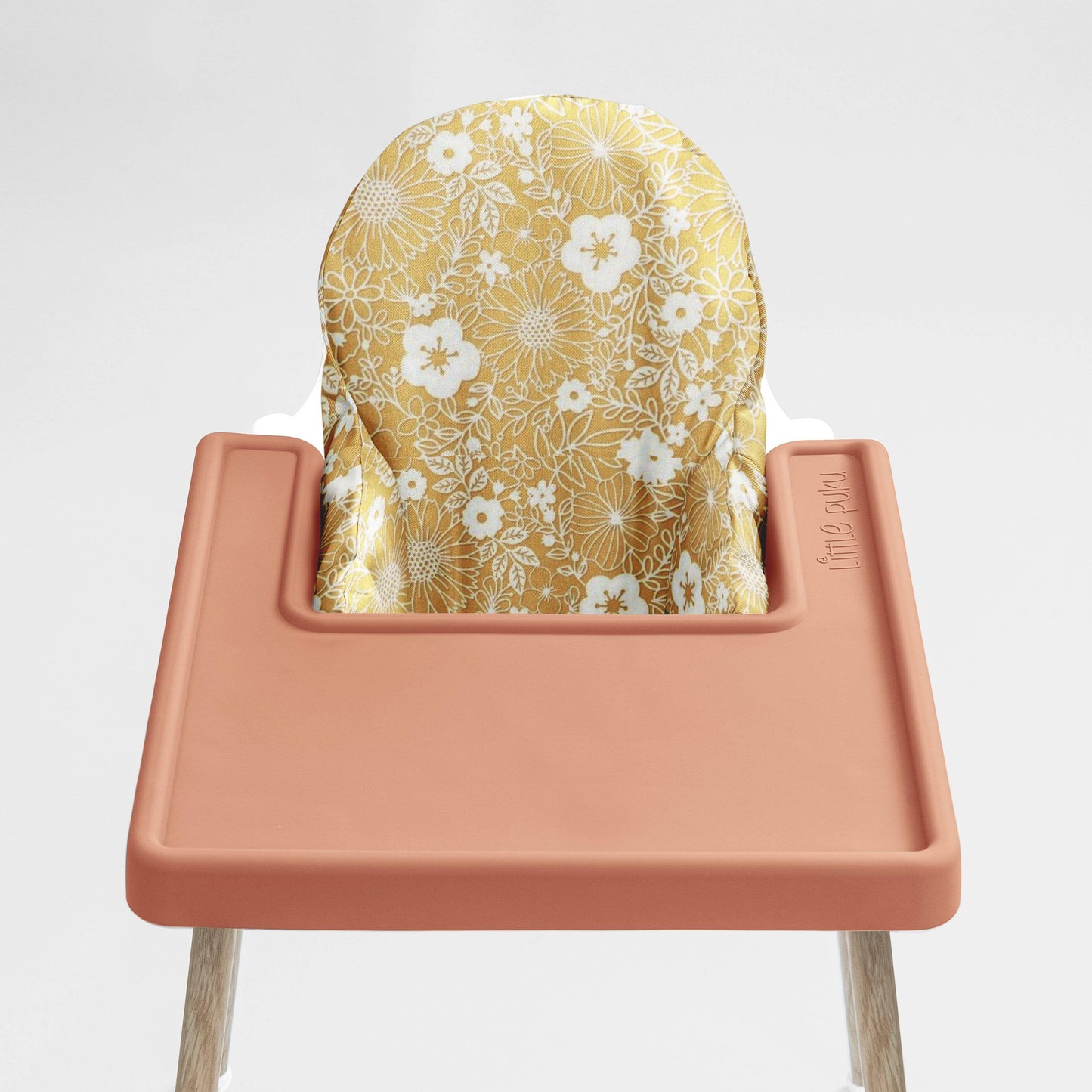 IKEA Highchair Cushion Cover in Papercut Floral in Mustard