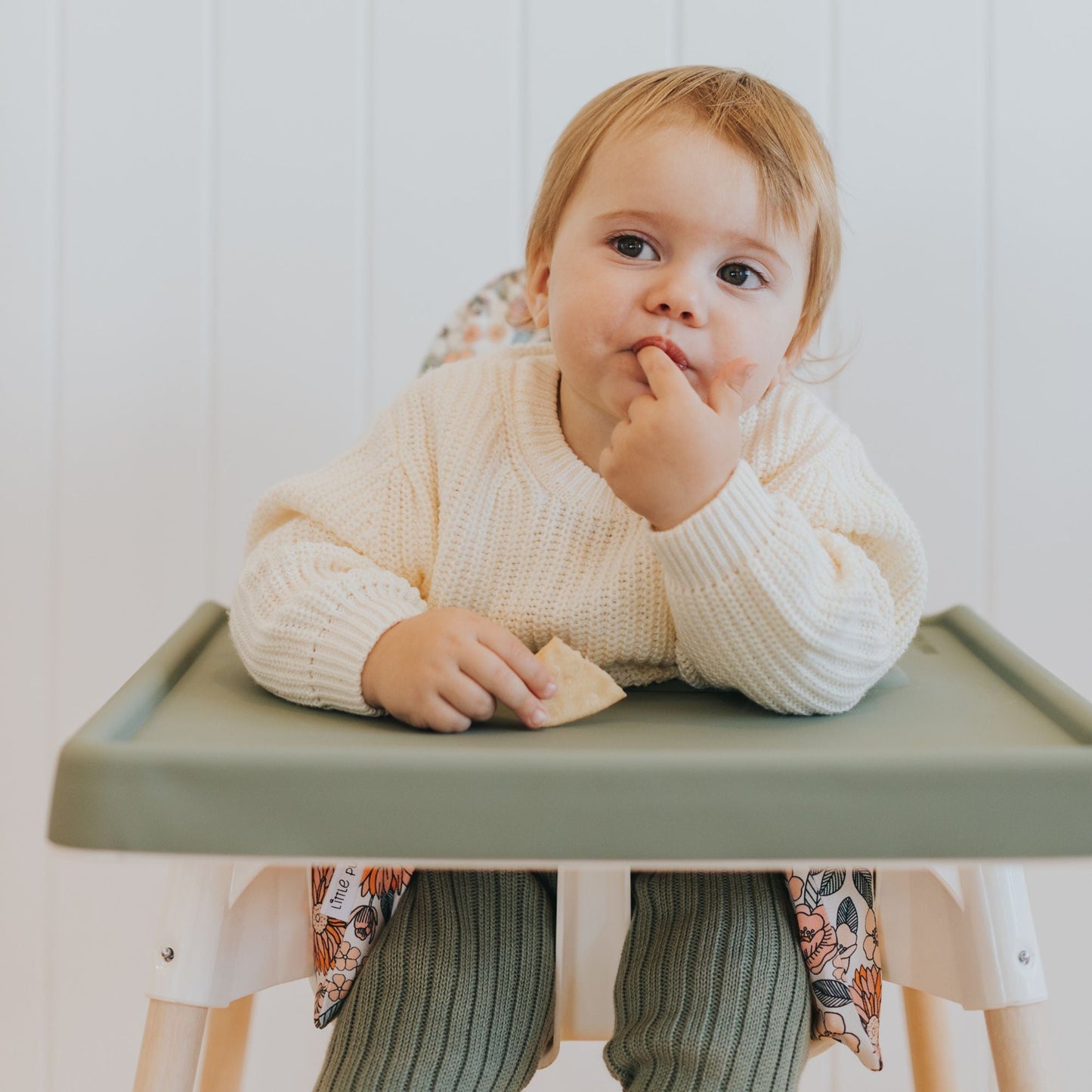 Retro Floral Highchair Cushion Cover - Little Puku