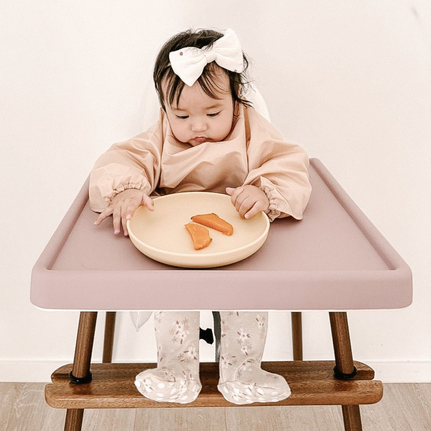 Footrest for IKEA Highchair in Walnut Timber