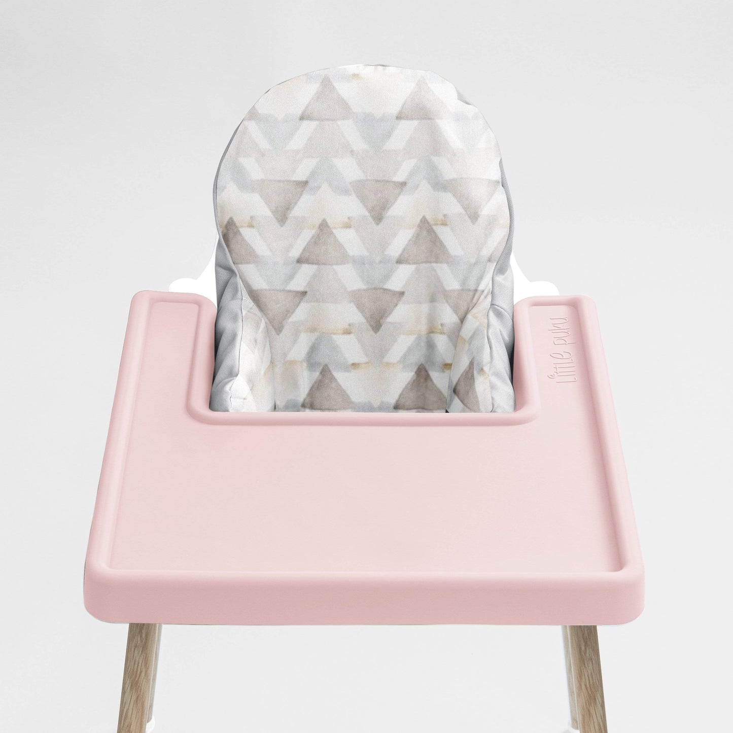 Watercolour Triangles Highchair Cushion Cover - Little Puku