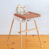 IKEA High Chair Cushion Cover in Boho Rainbows with Footrest and Leg Wraps